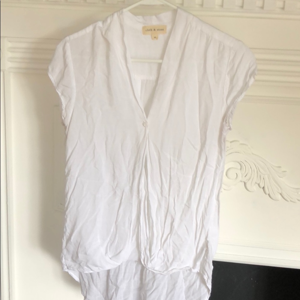 Cloth and stone white top